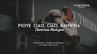 03) ITALY 'Piove (Ciao, ciao bambina)' - Domenico Modugno (Lyrics) [Eurovision 1959] HD