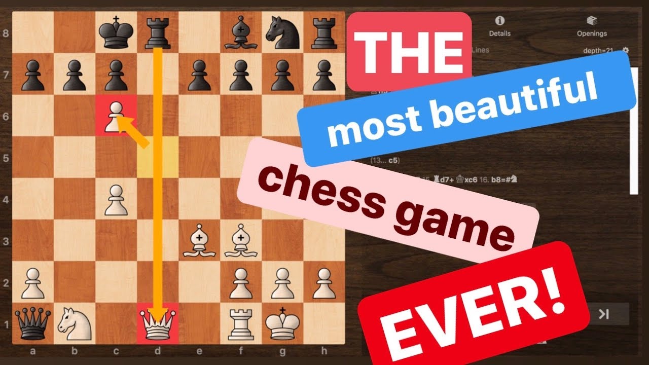 The Most Beautiful Chess Game Ever Played YouTube
