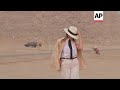 U.S. First Lady visits Egypt's Great Sphinx