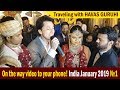 Traveling with HAVAS GURUHI (video 1). On the way video to your phone! INDIA January 2019