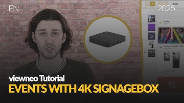 How to create Playlist Events with the 4K SignageBox! | viewneo Events | Episode 2