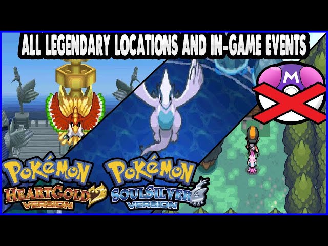 Pokémon HeartGold & SoulSilver - All Legendary Pokémon Locations (HQ) 
