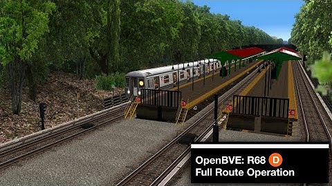 OpenBVE ᴴᴰ ⁶⁰ᶠᵖˢ : [B-division] D Line To Coney Island (Re-shade Enabled)