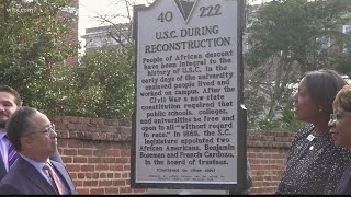 New historical marker unveiled on USC's Horseshoe