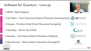 Software for Quantum Full Webinar - QED-C Quantum Marketplace