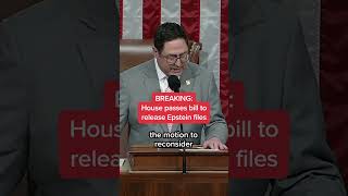 BREAKING: House passes bill to release Epstein files