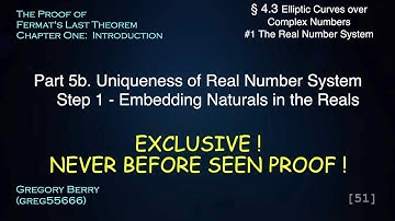 EXCLUSIVE! Uniqueness of Real Numbers - Step 1 Natural Numbers #4.3.1.5b