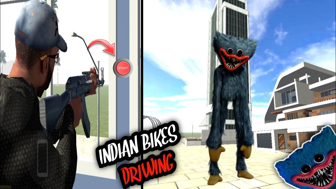 When I Press This Misterious Button || Indian Bike Driving 3D Huggy ...