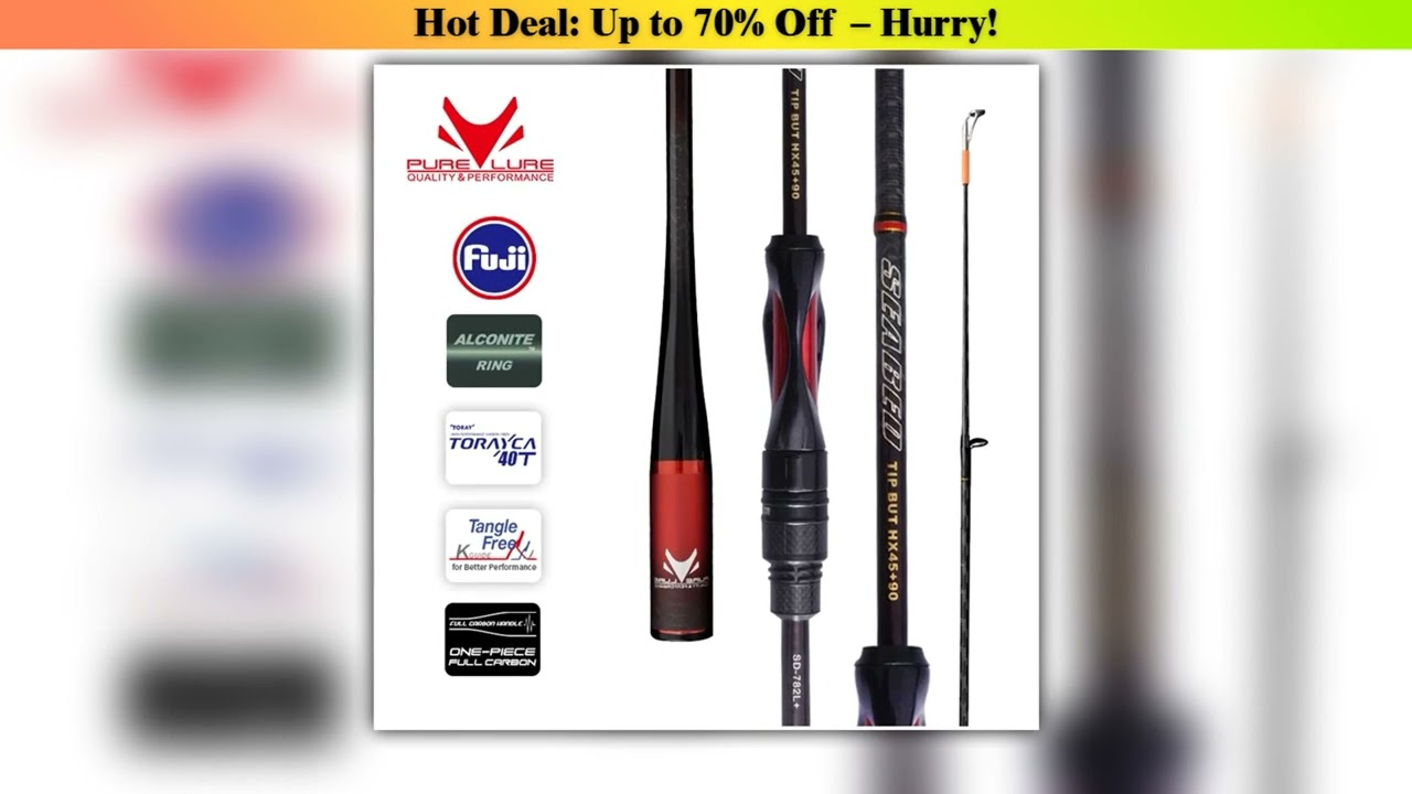 Hot Picks PURELURE SEABED Lightweight Long-Range Micro Bait All-Fuji Small Root Rod Spinning Castin