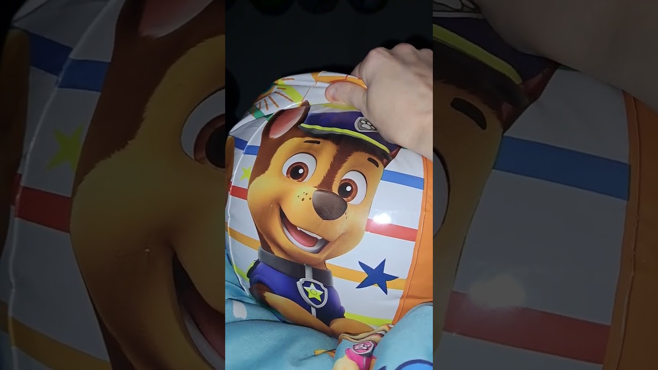 Deflating paw patrol beach ball