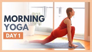 DAY 1: CHOOSE - 10 min Morning Yoga Stretch - Flexible Body Yoga Challenge