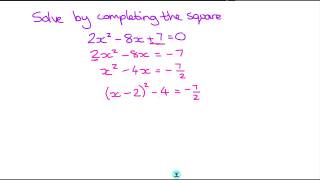 c1 solving by completing the square