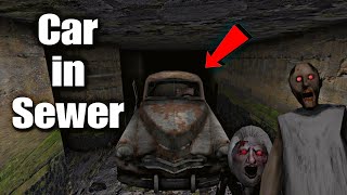 Granny v1.8 - Extreme mode but car is in the Sewer