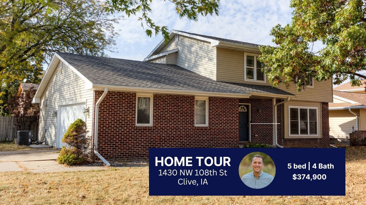 5 bed | 4 bath house tour in a Premiere Neighborhood | Clive IA