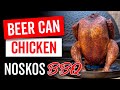 Beer Can Chicken - Kip op een bierblik van de BBQ