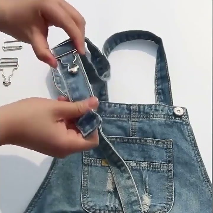 Help! How do I add these buckles to ky dungaree straps? : r/sewing