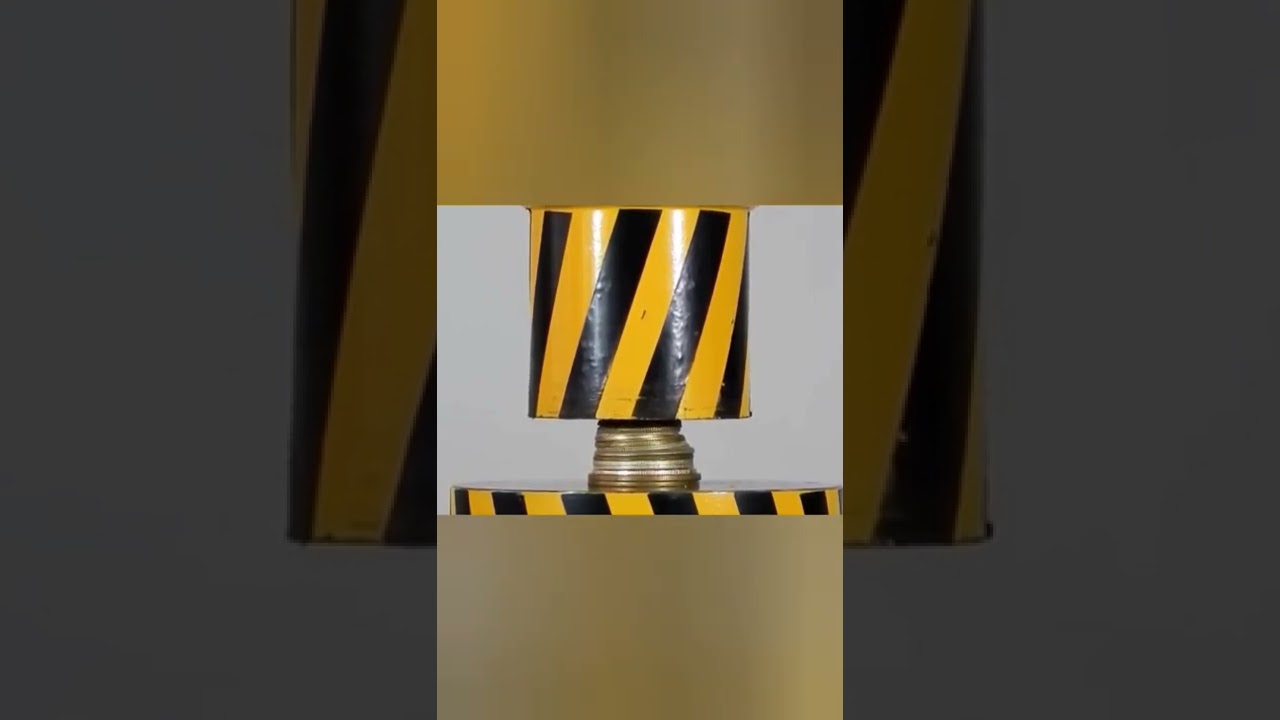 Press against a coins .️ Too cool - Experiments