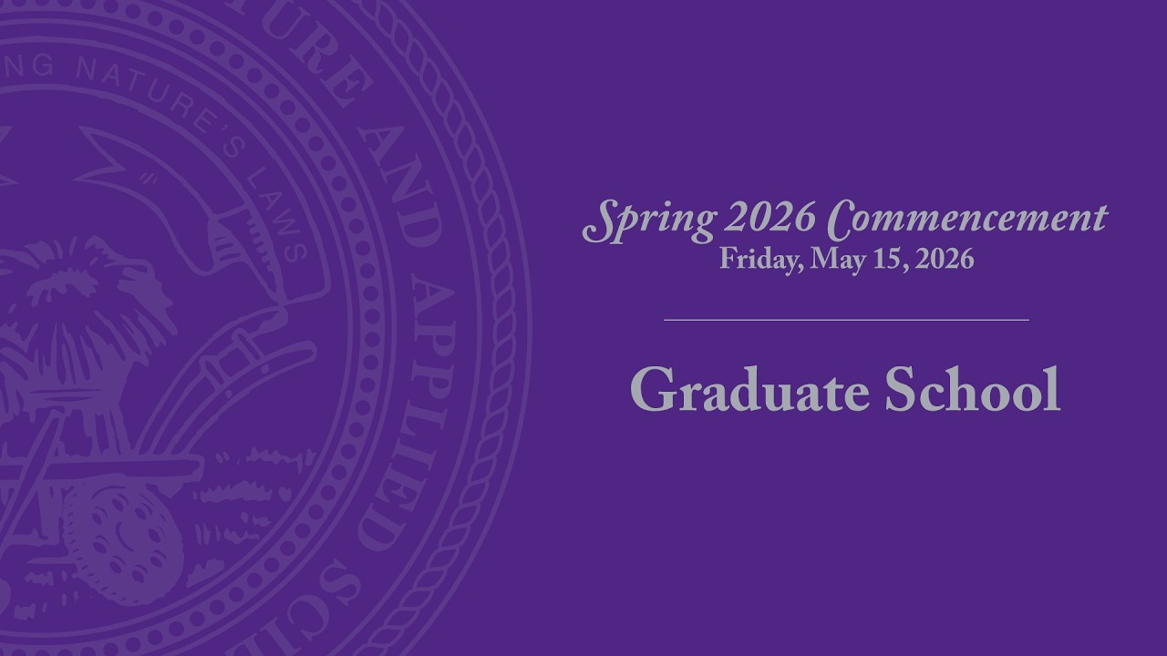 Graduate School | Commencement Spring 2026 - YouTube