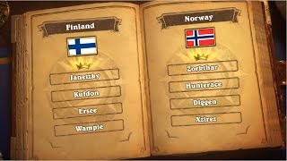 Finland vs Norway - Group E - Match 1 - Hearthstone Global Games