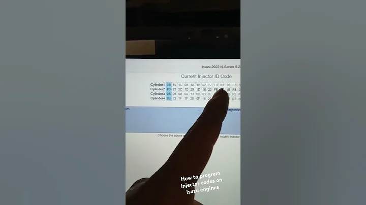 How to program injector on Isuzu engines using IDSS program #Isuzu #diesel #injector #truck