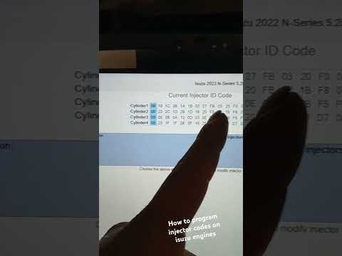 How to program injector on Isuzu engines using IDSS program #Isuzu #diesel #injector #truck