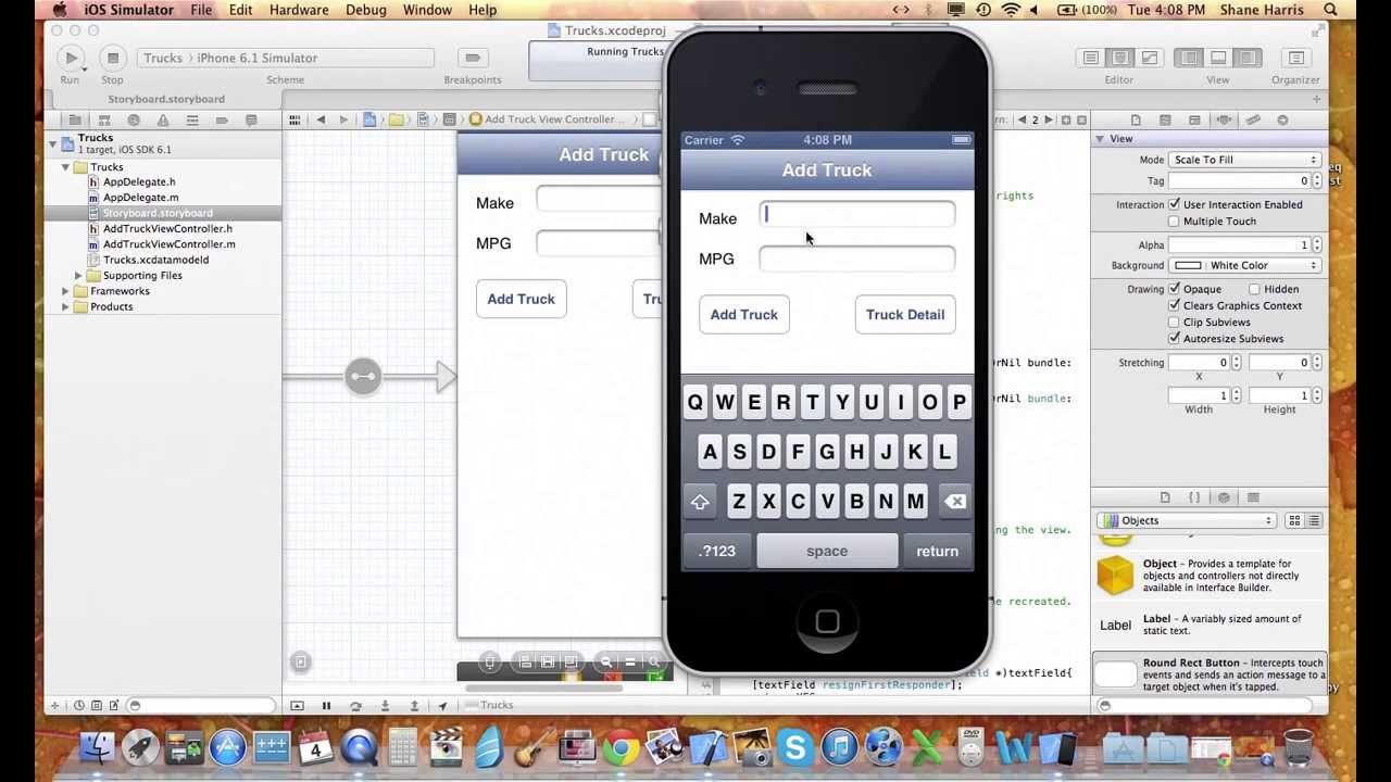CoreData with Storyboard Tutorial Part 1 - YouTube