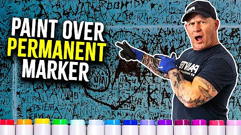 How do you paint over a crayon marker?