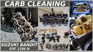 Suzuki Bandit GSF 1200 N - Carburetors Cleaning (HD)