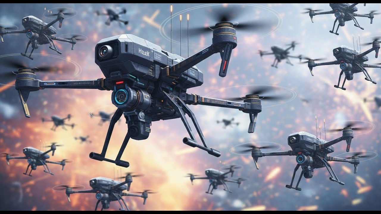 Enjambres de drones con IA:  