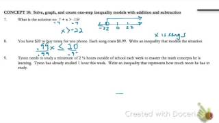 AlgI 2B Study Guide #7,8,9