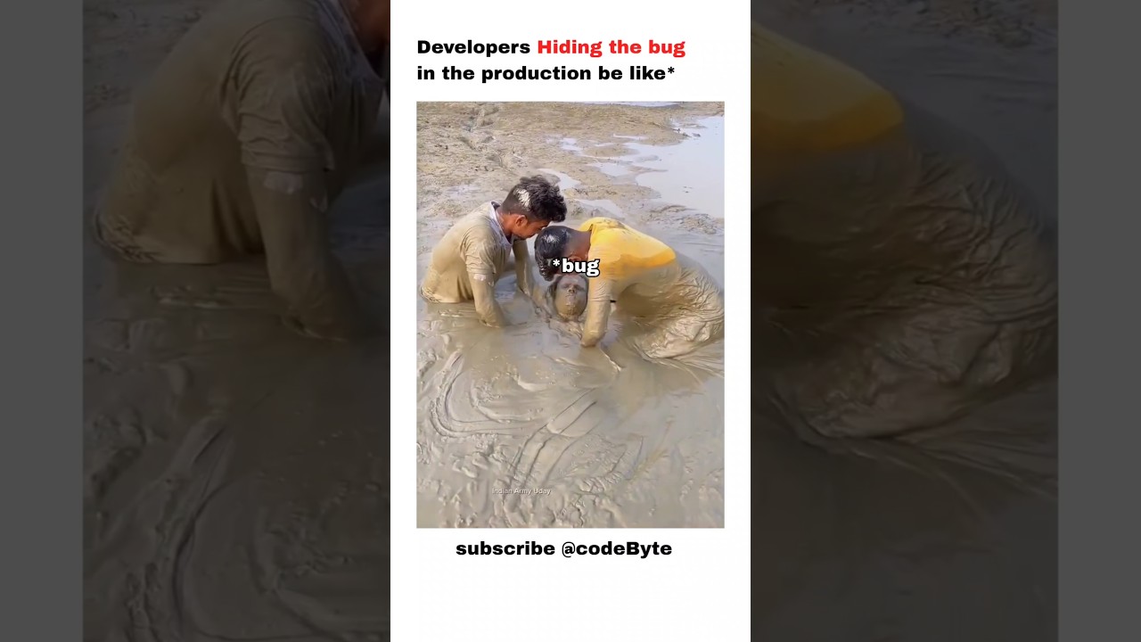 Developers hiding the bug in the production 😂💻 