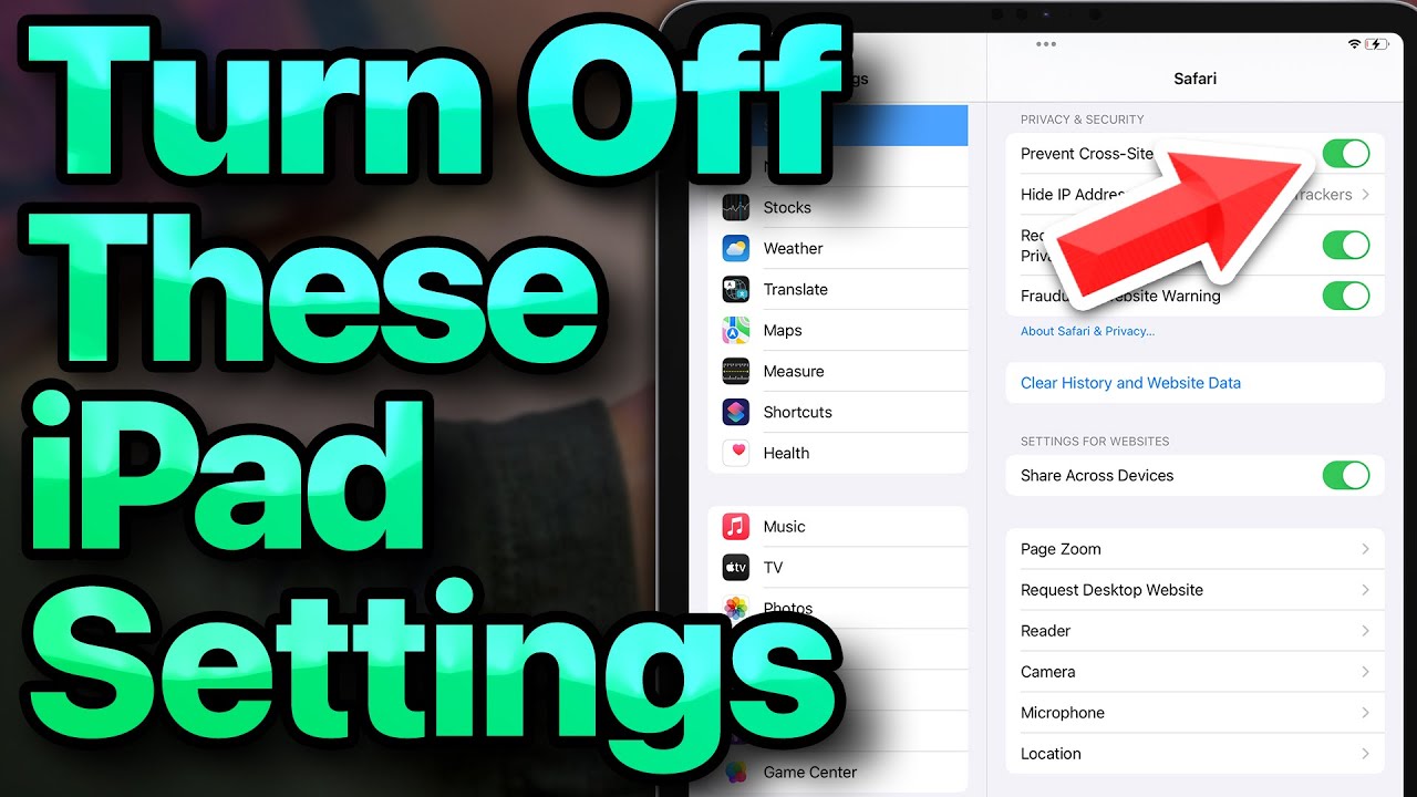 20 IPad Settings You Need To TURN OFF Now 2023 YouTube
