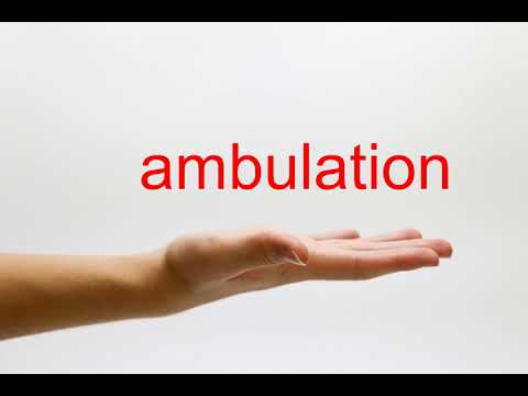 How to Pronounce ambulation - American English