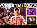 🔥 Wisper TIMBERSAW Offlane GODLIKE — Chakram DAMAGE MACHINE 🔥 Dota 2 Offlane