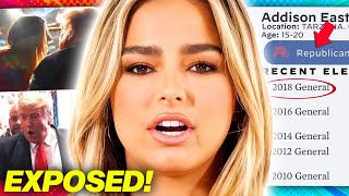 Addison Rae LIES About Supporting TRUMP & Gets EXPOSED..