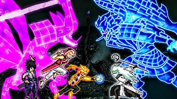 Sasuke Rinnegan V2 OP, Naruto OP & Sakura BNG OP VS Madara Rikudou OP in Jump Force Mugen