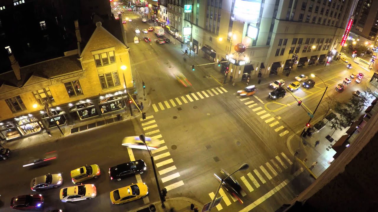 Night Chicago Timelapse N State & E Ohio YouTube