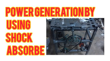 POWER GENERATION BY USING SHOCK ABSORBER | MECHANICAL PROJECT
