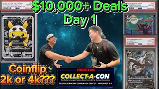 CRAZIEST COLLECT-A-CON DAY 1 !! | POKÉMON VENDOR POV | PONCHOS, MOONBREONS, and 151!