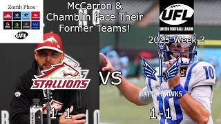 Birmingham Stallions VS St. Louis Battlehawks 2026 UFL Week 3 | Zomb Phox Live Play-By-Play