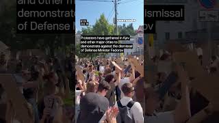 Protests Erupt in Kyiv Following Dismissal of Defense Minister Fedorov #warinukraine