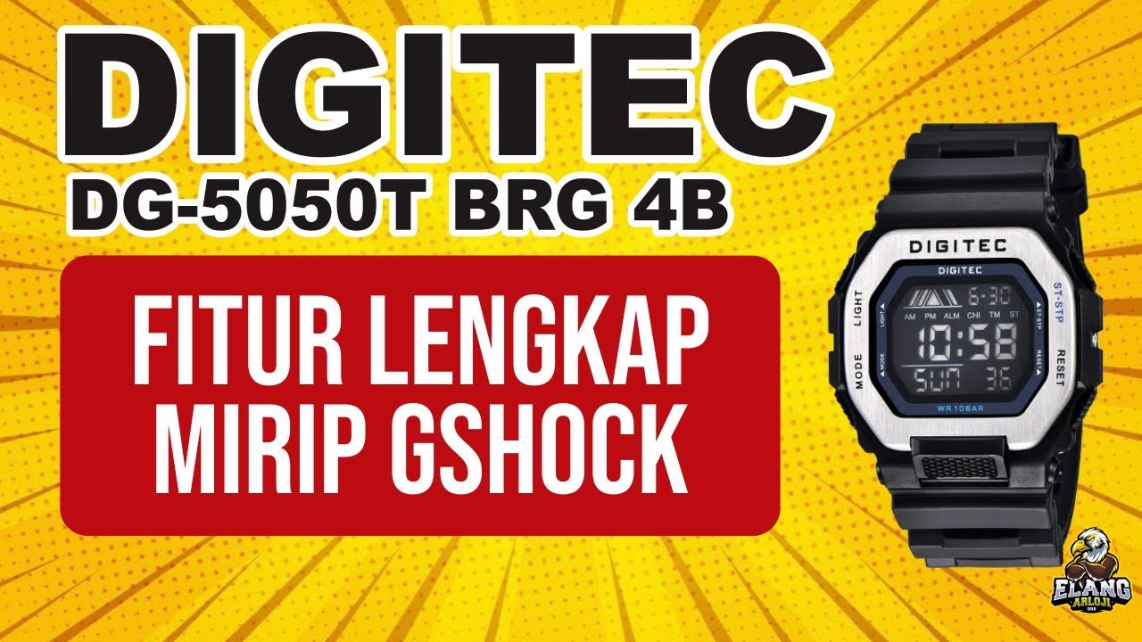 DIGITEC DG-5050T BRG 4B : JAM TANGAN DIGITEC FITUR LENGKAP MIRIP GSHOCK TERBARU (2025)