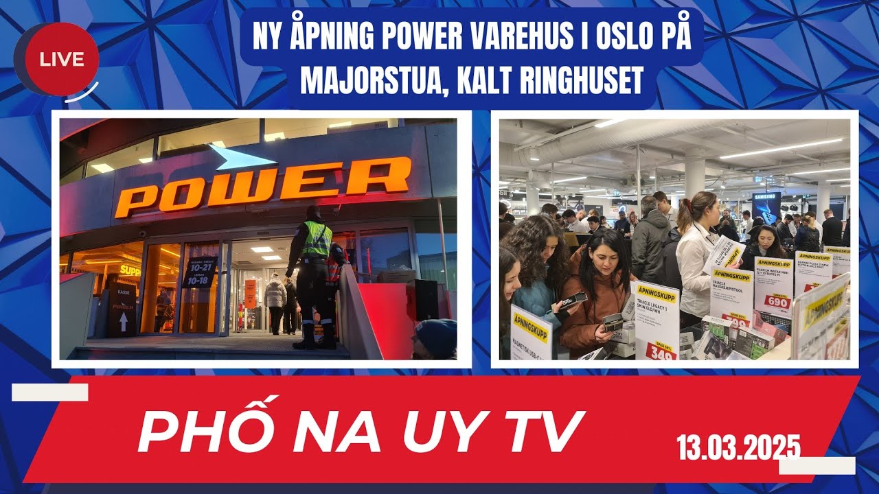 Ny Åpning Power Varehus På Majorstua i Oslo, Kalt Ringhuset, 13.03.2025