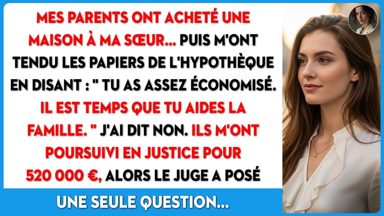 Pour avoir refusé de payer le prêt de ma sœur, mes parents me poursuivent pour 520 000 $.