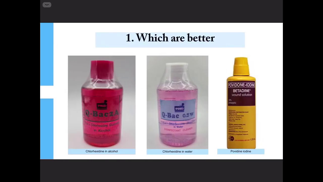 Scenario7 Sep 30, 2020 Chlorhexidine vs PovidoneIodine YouTube