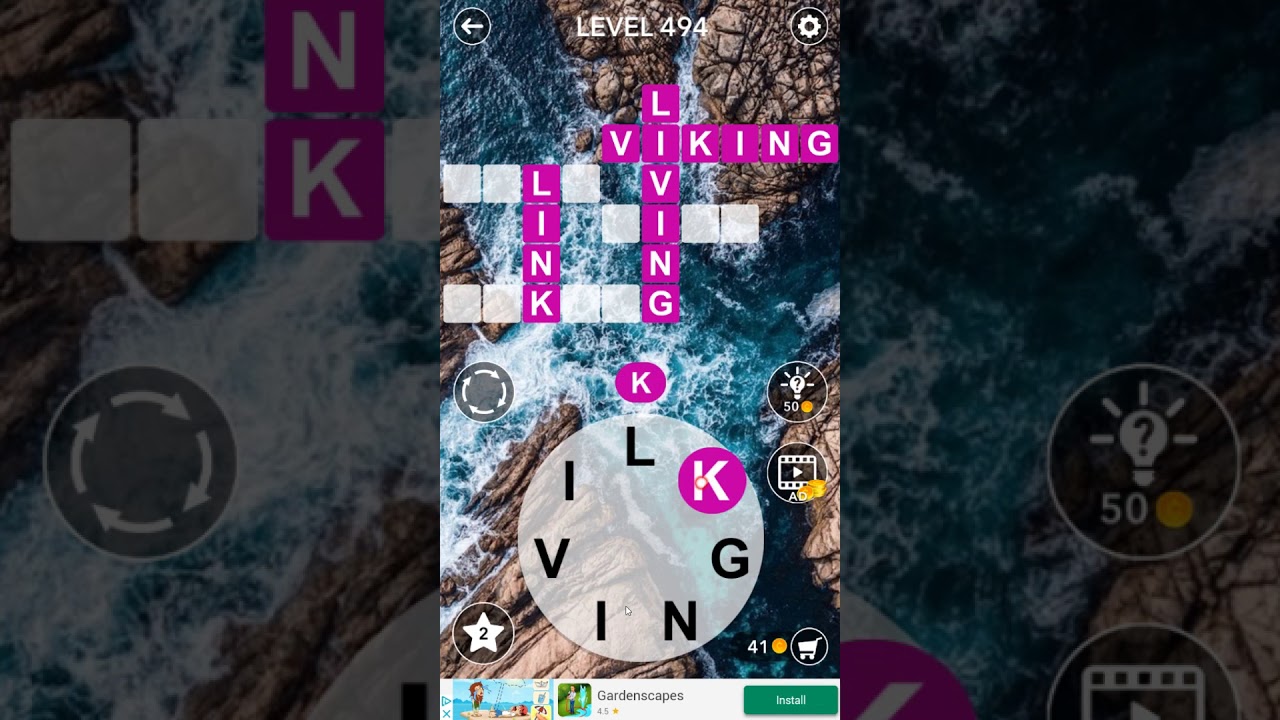 Word Crossword Search level 494