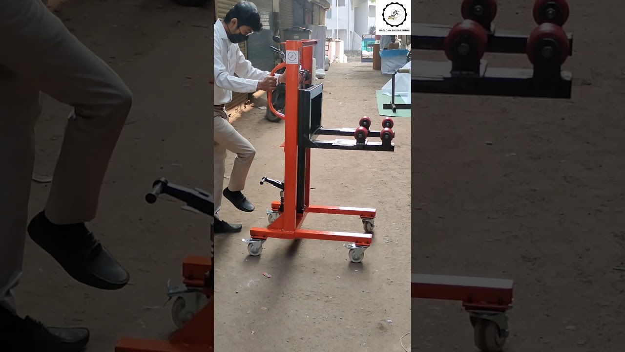 Working video of Customize Hydraulic Trolley Material Handling