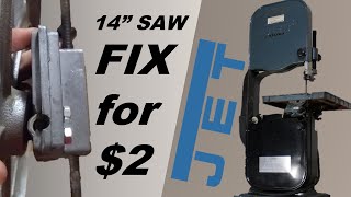 $2 DIY 14" Bandsaw Shaft Hinge Repair