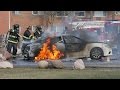 Milwaukee Car Fire in 4K - Filmed April 4, 2017 on Milwaukee's north side