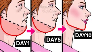 8min Reduce Double Chin and Get a Slim Beautiful Neck with this Exercise